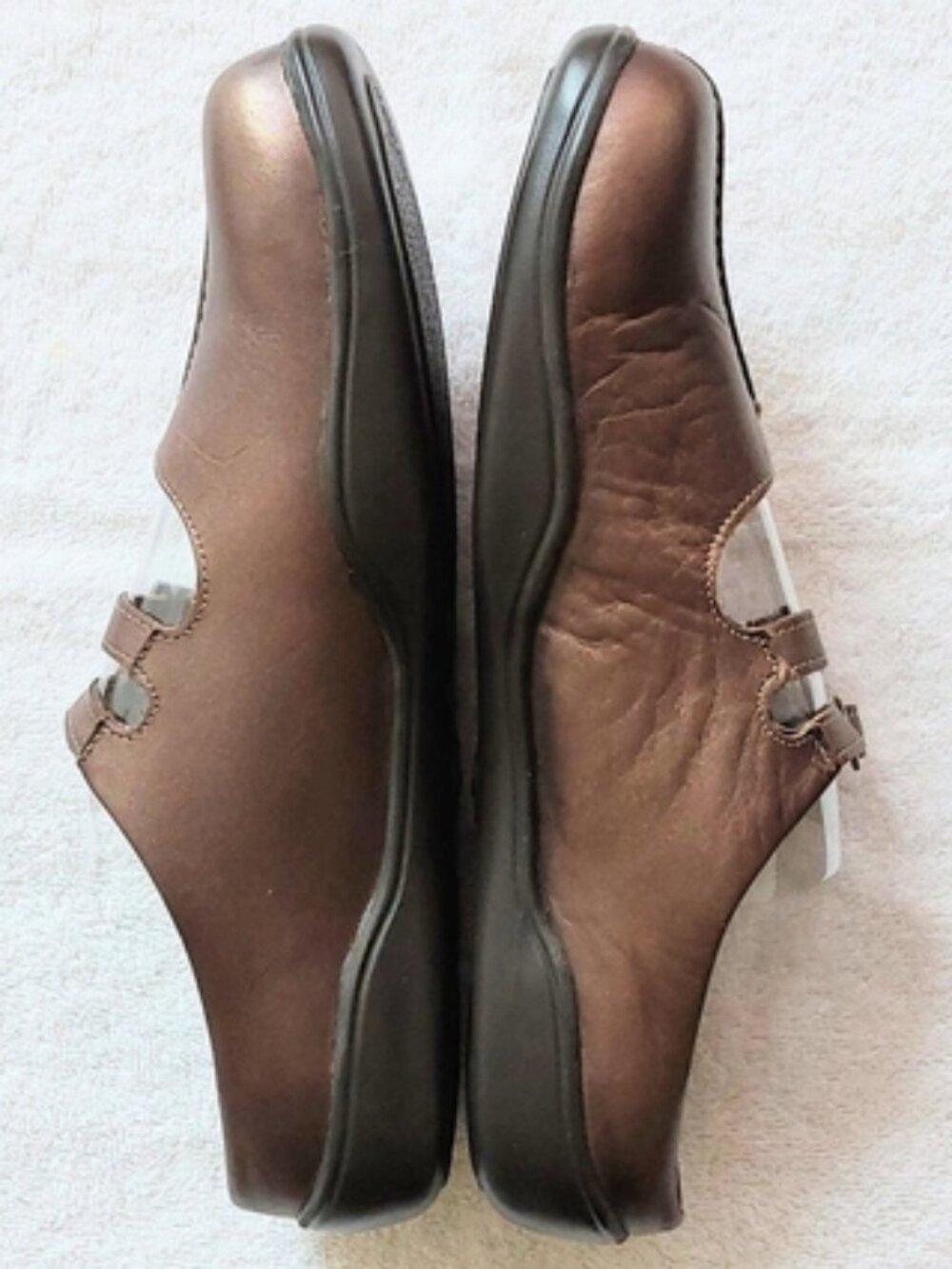 Birkenstock double-strap Mary-Jane metallic bronze brown flats EU40 = US9 = UK7 - Picture 7 of 7